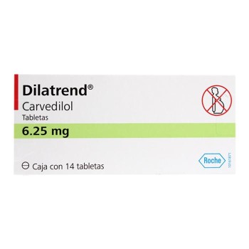 CARVEDILOL DILATREND 6.25 MG 14 TABS.
