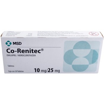 Co-RENITEC ENALAPRIL HYDROCHLOROTHIAZIDE 25 MG 30 TABS