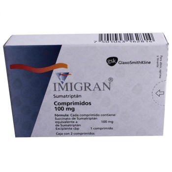 IMITREX IMIGRAN SUMATRIPTAN 100 MG 2 PILLS