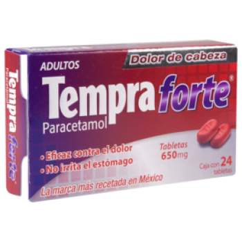 TEMPRA FORTE ACETAMINOPHEN 650 MG 24 TABS