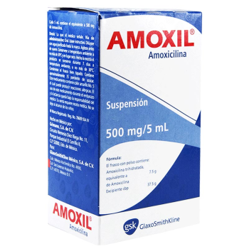 AMOXIL AMOXICILLIN PED SUSP 500 MG/ 5 ML