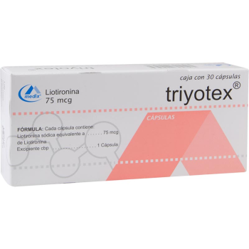 CYTOMEL TRYTOMEL TRIYOTEX LIOTHYRONINE SODIUM 75 MCG 30 CAPS