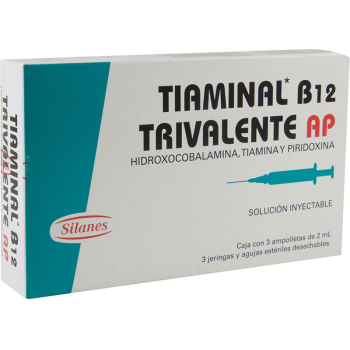VITAMIN TIAAMINAL TRIVALENTE B12 5000 MCG INJECTION 3 SYRINGE