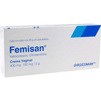 FEMISAN CREAM CLINDAMYCIN KETOCONAZOLE 30G 6 APL 400 MG ,100 MG 5 MGG