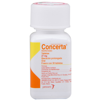 CONCERTA METHYLPHENIDATE 27 MG 30 TABS