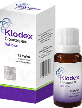 KLONOPIN KLODEX CLONAZEPAM DROPS 2.5MG/ 1ML 10ML SOLUTION