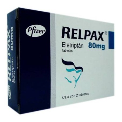 RELPAX ELETRIPTAN HIDROBROMIDE 80 MG 2 TABS