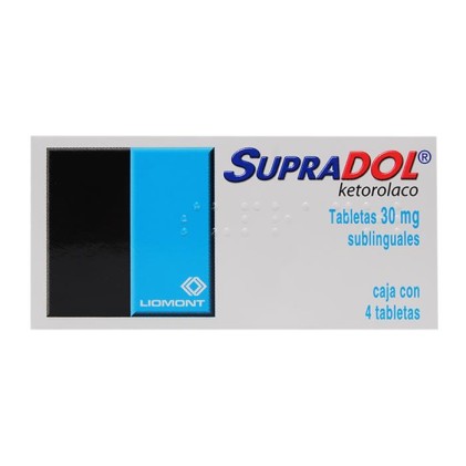 SUPRADOL SUBLINGUAL 30 MG 4 TABS