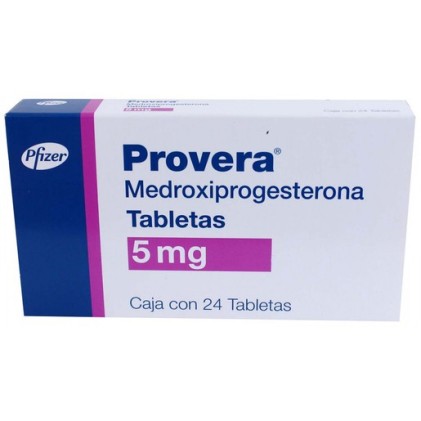 PROVERA MEDROXYPROGETERONE 5 MG 24 TABS