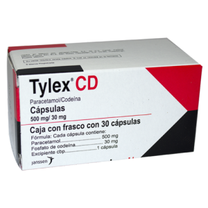 TYLEX CD CODEINE /PARACETAMOL 30/500 MG 30 CAPS