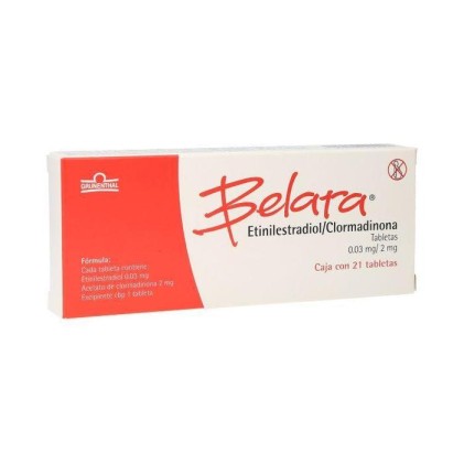 BELARA ETHINYLESTRADIOL / CHLORMADIONE 0.03 / 2 MG 21 TABS