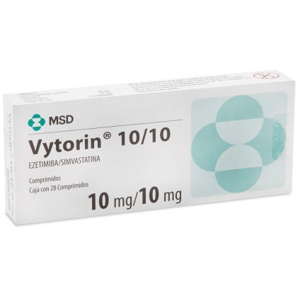VYTORIN EZETIMIBE SIMVASTATIN 10/10 MG 14 TABS