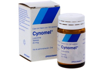 CYTOMEL CYNOMEL LIOTHYRONINE 25 MG 100 TABS