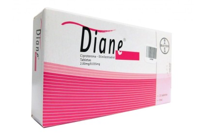 DIANE CIPROTERONA ETINILESTRADIOL 2.00MG / 0.035MG 21 TABS