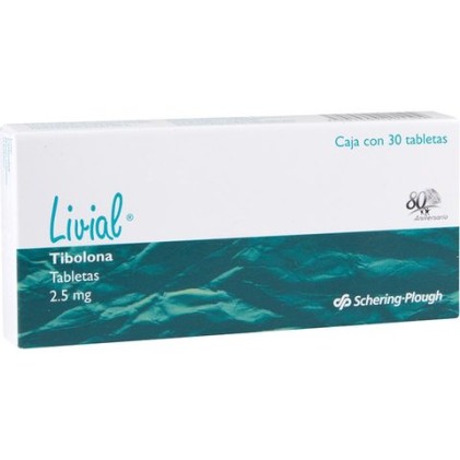LIVIAL TIBOLONE 2.5 MG 30 TABS
