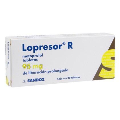 LOPRESSOR TOPROL XL METOPROLOL 95 MG 20 TABS
