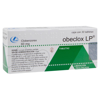 OBECLOX LP CLOBENZOREX 60 MG 30 TABS EXTENDED RELEASE