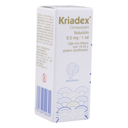 KLONOPIN KRIADEX CLONAZEPAM DROPS 2.5MG/ 1ML 10ML SOLUTION