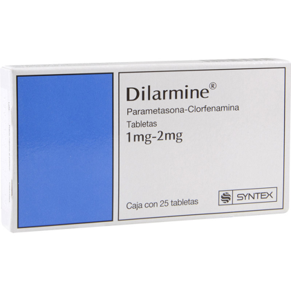 DILARMINE PARAMETHASONE CHLORPHENAMINE 1MG/ 2MG 25 TABS