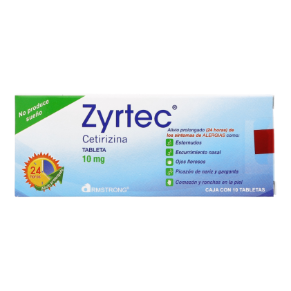 ZYRTEC CETIRIZINE 10 MG 10 TABS