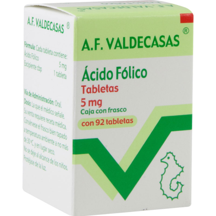 FOLIC ACID AF VALDECASAS 400 MCG 92 TABS
