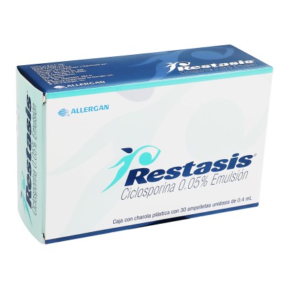 RESTASIS CYCLOSPORINE  5% OPTHALMIC EMULSION 30 VIALS 4 ML